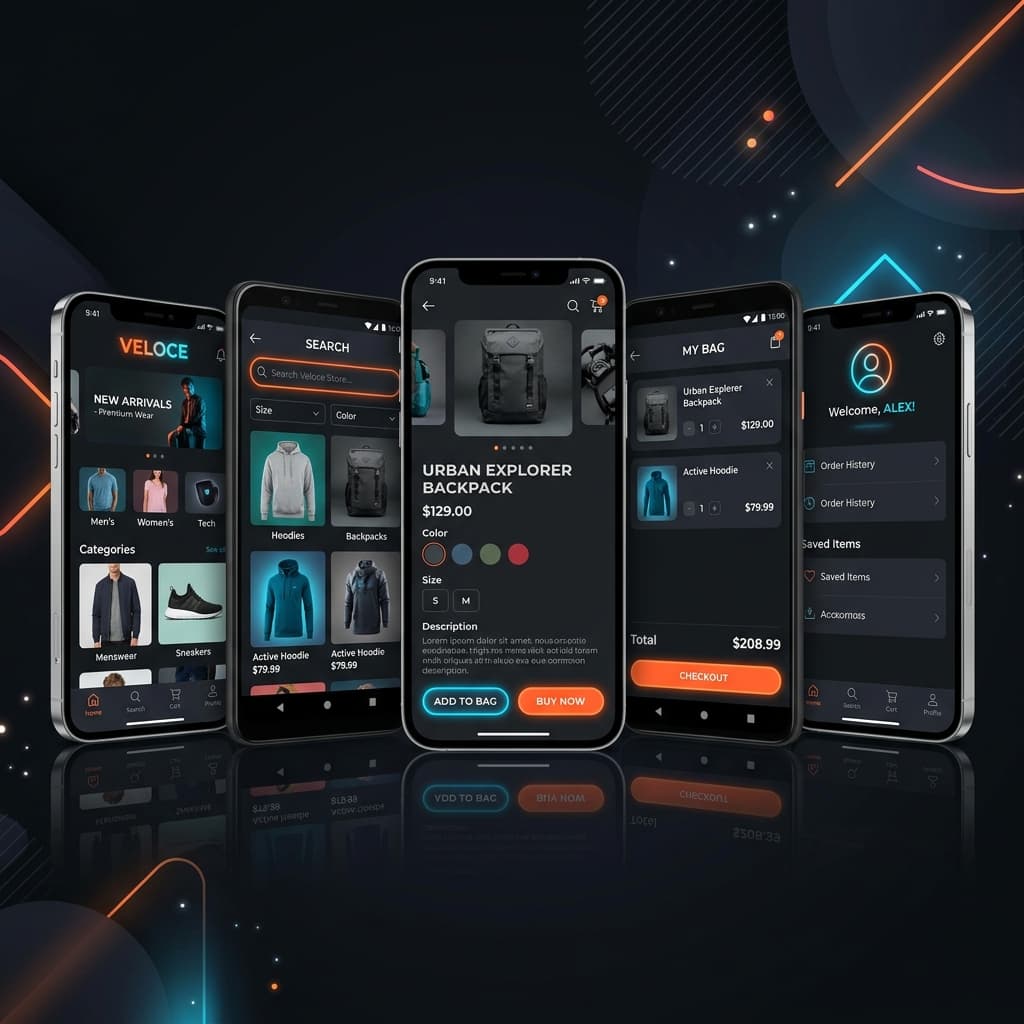 Shopify Mobile App Mockup