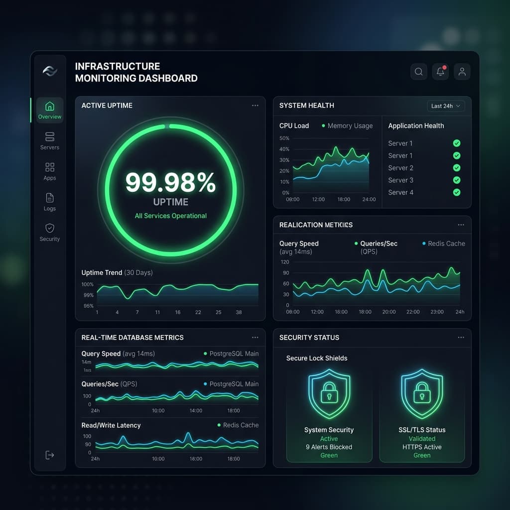 System Monitoring & SLA Support Dashboard